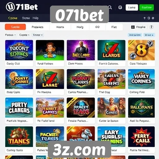 Opções de jogos disponíveis na plataforma 071bet