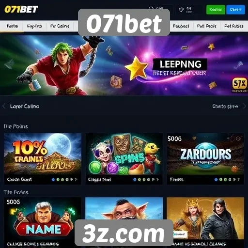 Análise da oferta de jogos no site 071bet